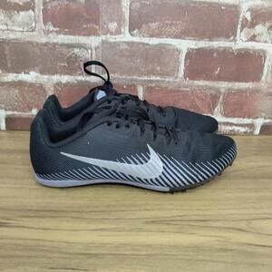 Nike Zoom Rival M Track Shoes Mens Size 8 Black/Indigo Fog/Metallic Silver